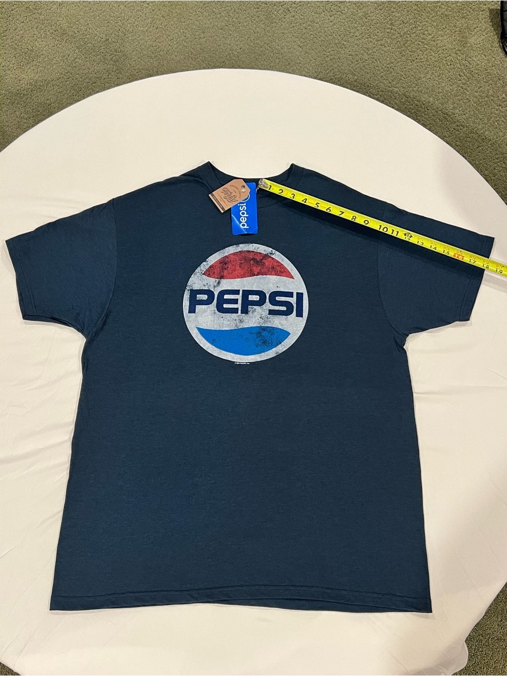 Pepsi Navy Short Sleeve Tee with Red, White & Blue Logo